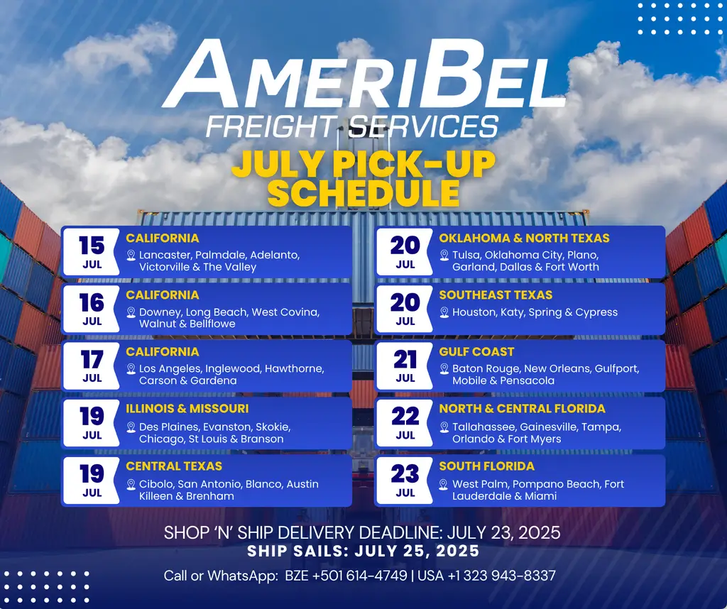 July 2025 Pick-up Schedule